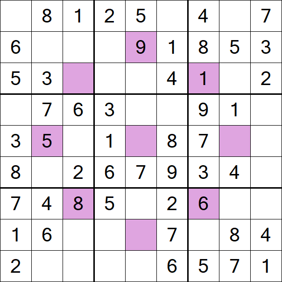 Asterisk Sudoku - Fácil