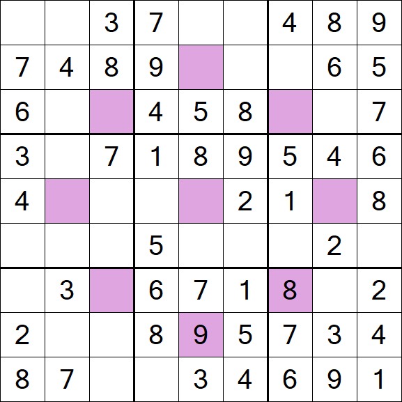 Asterisk Sudoku - Fácil