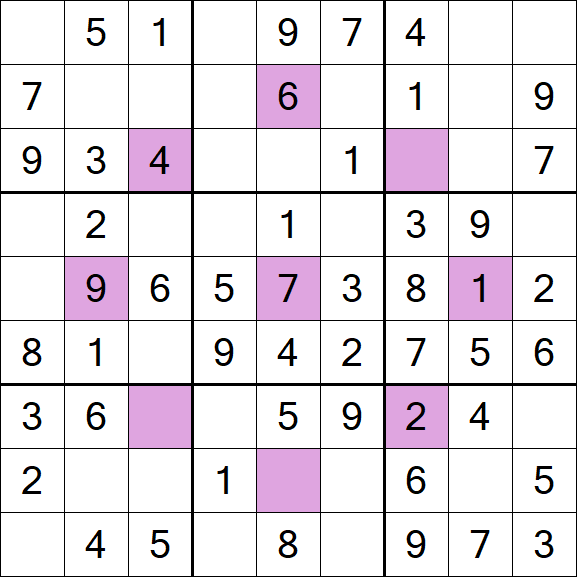 Asterisk Sudoku - Fácil