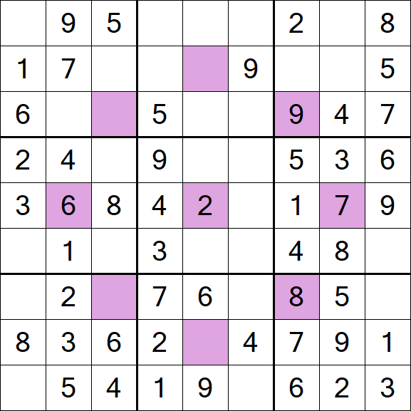 Asterisk Sudoku - Fácil