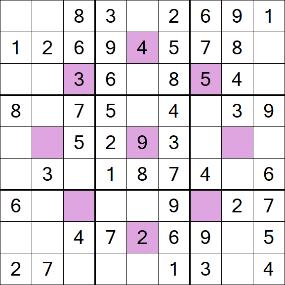 Asterisk Sudoku - Fácil