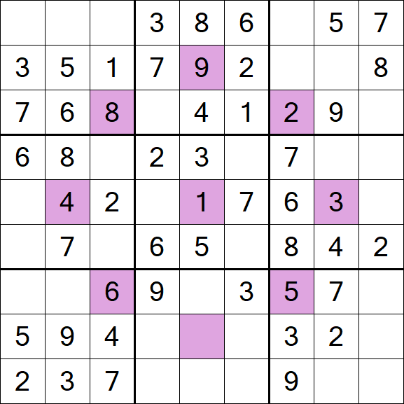 Asterisk Sudoku - Fácil