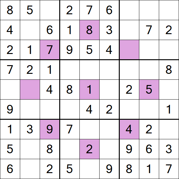 Asterisk Sudoku - Fácil