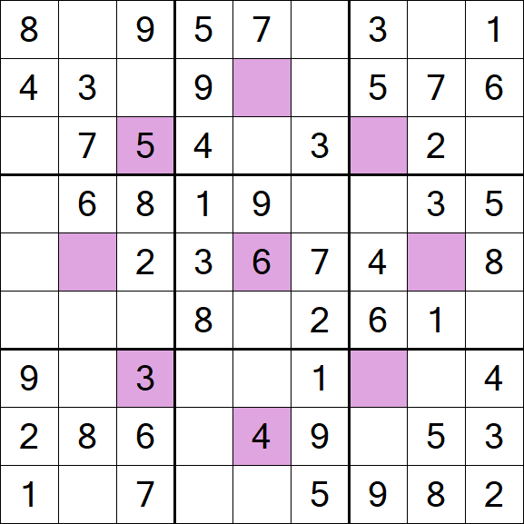 Asterisk Sudoku - Fácil
