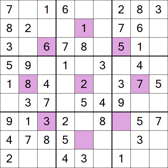 Asterisk Sudoku - Fácil