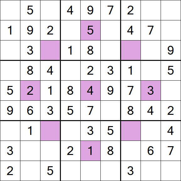 Asterisk Sudoku - Fácil
