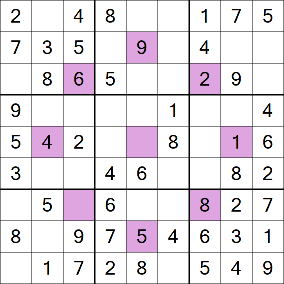 Asterisk Sudoku - Fácil