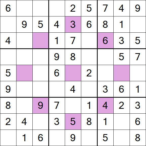 Asterisk Sudoku - Fácil
