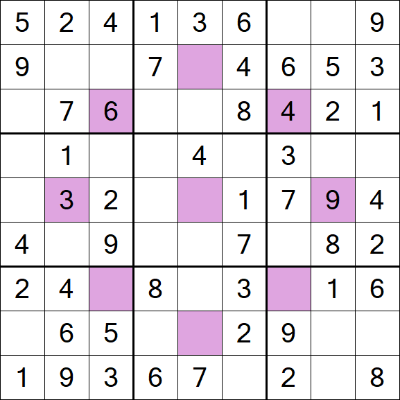 Asterisk Sudoku - Fácil