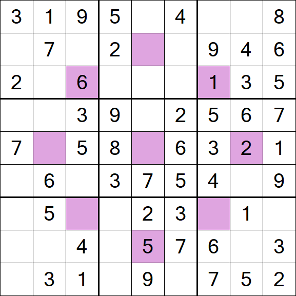 Asterisk Sudoku - Fácil