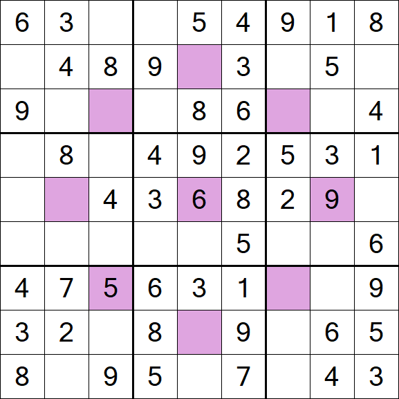 Asterisk Sudoku - Fácil