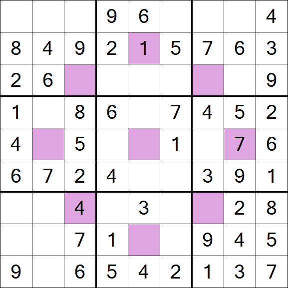 Asterisk Sudoku - Fácil