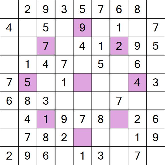 Asterisk Sudoku - Fácil