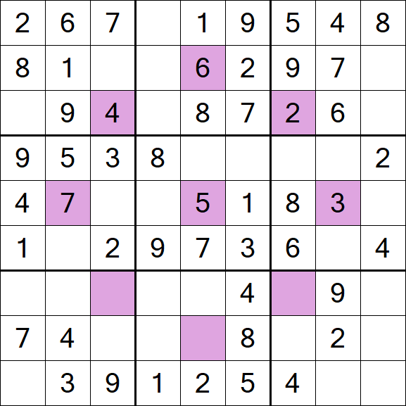 Asterisk Sudoku - Fácil