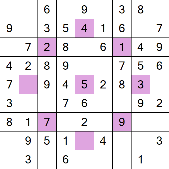 Asterisk Sudoku - Fácil