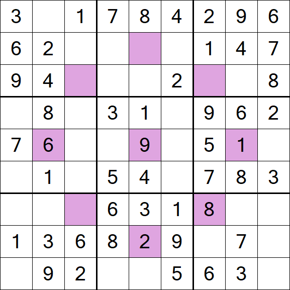 Asterisk Sudoku - Fácil