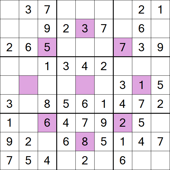 Asterisk Sudoku - Fácil