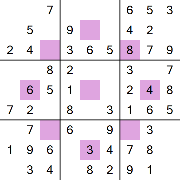 Asterisk Sudoku - Fácil