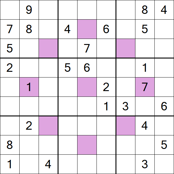 Asterisk Sudoku - Difícil