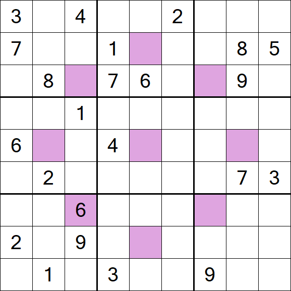 Asterisk Sudoku - Difícil