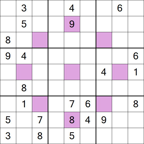 Asterisk Sudoku - Difícil