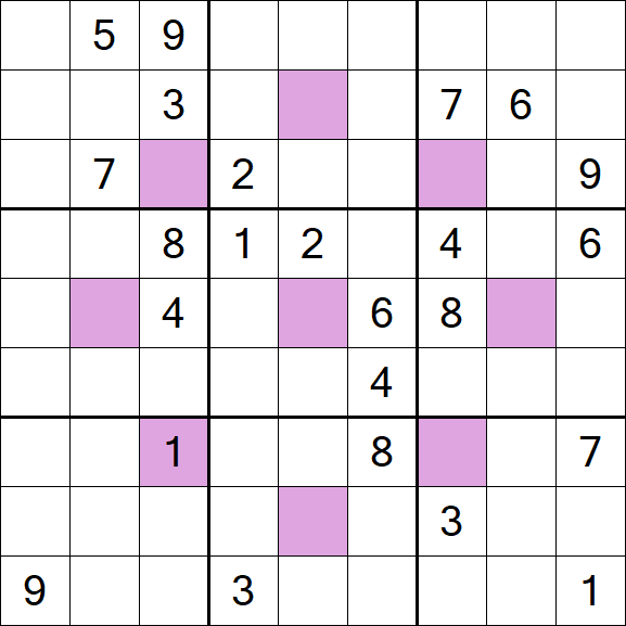 Asterisk Sudoku - Difícil