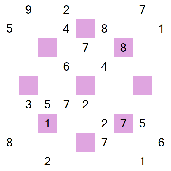 Asterisk Sudoku - Difícil