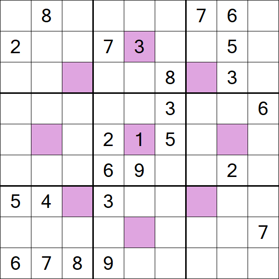 Asterisk Sudoku - Difícil