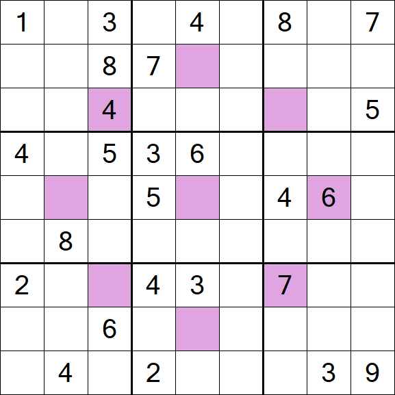 Asterisk Sudoku - Difícil