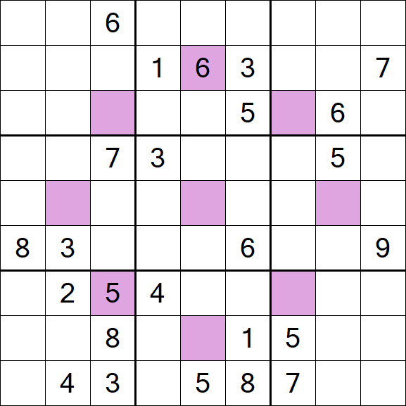 Asterisk Sudoku - Difícil