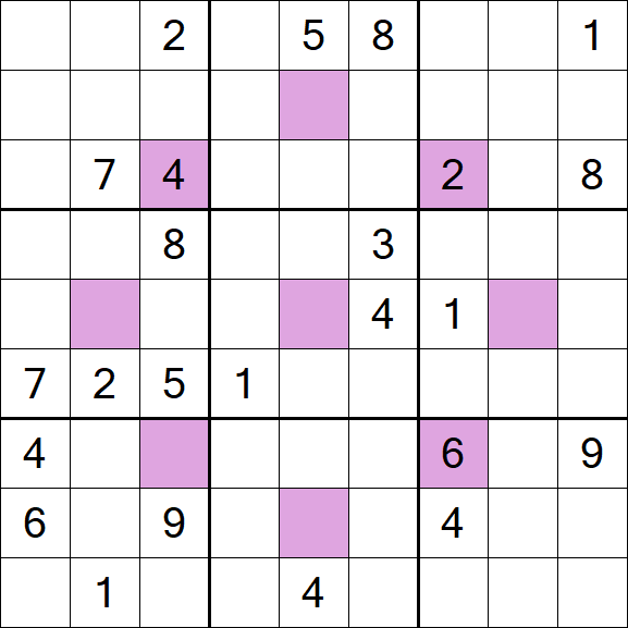 Asterisk Sudoku - Difícil