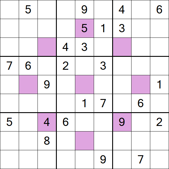 Asterisk Sudoku - Difícil