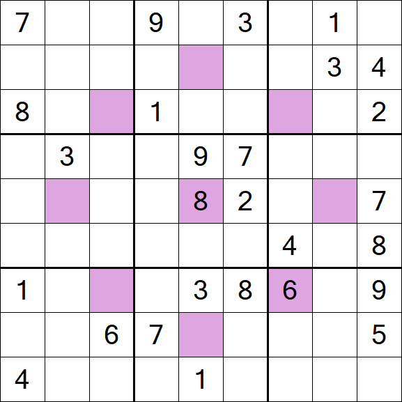 Asterisk Sudoku - Difícil