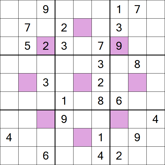 Asterisk Sudoku - Difícil