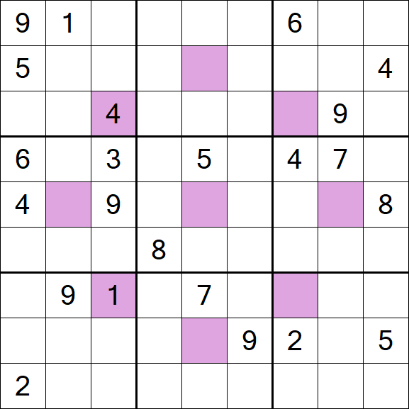 Asterisk Sudoku - Difícil
