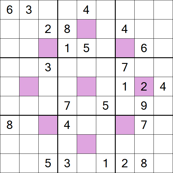 Asterisk Sudoku - Difícil