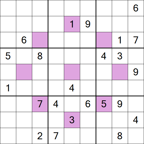 Asterisk Sudoku - Difícil
