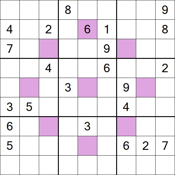Asterisk Sudoku - Difícil