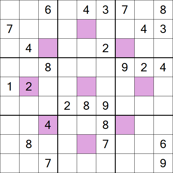 Asterisk Sudoku - Difícil
