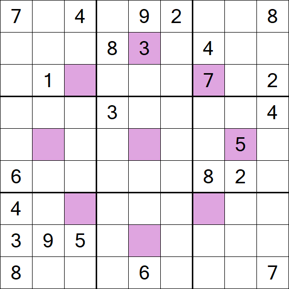 Asterisk Sudoku - Difícil