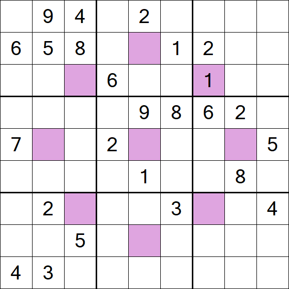 Asterisk Sudoku - Difícil