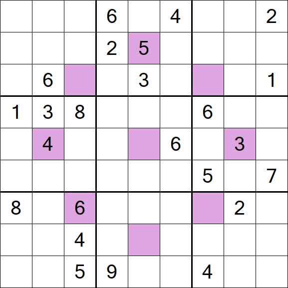 Asterisk Sudoku - Difficile