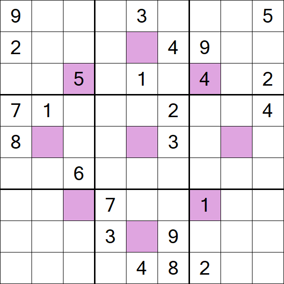 Asterisk Sudoku - Difficile