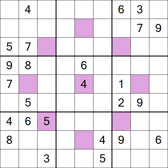 Asterisk Sudoku - Difficile