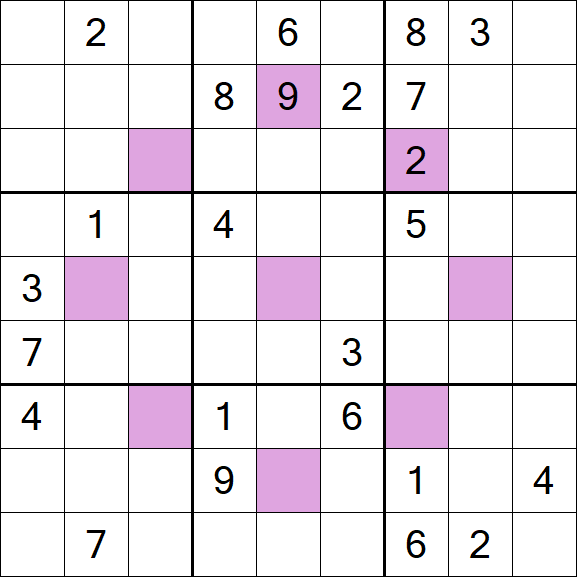 Asterisk Sudoku - Difficile