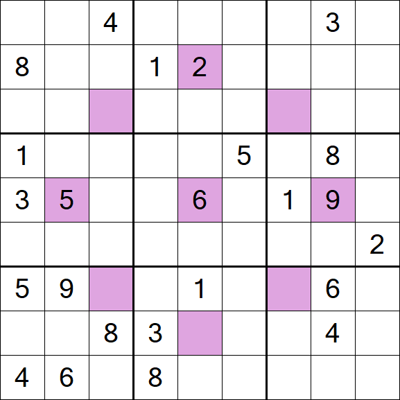 Asterisk Sudoku - Difficile
