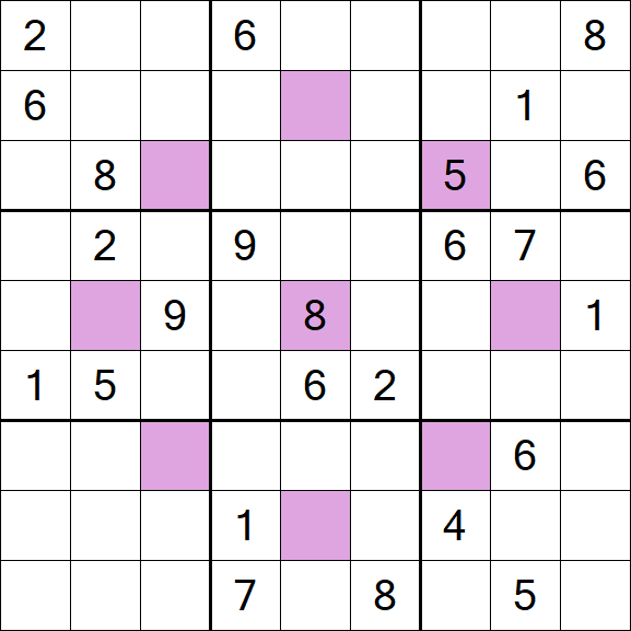 Asterisk Sudoku - Difficile