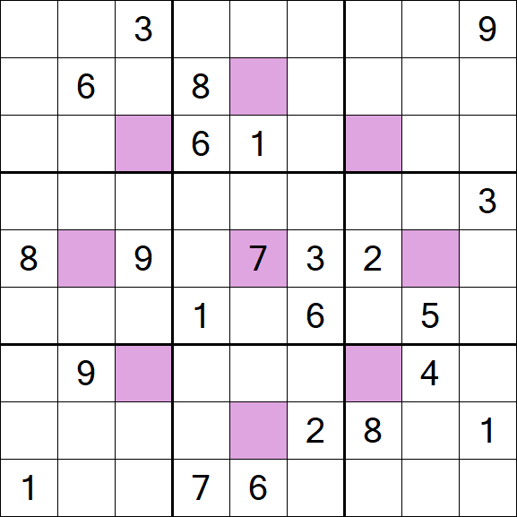 Asterisk Sudoku - Difficile