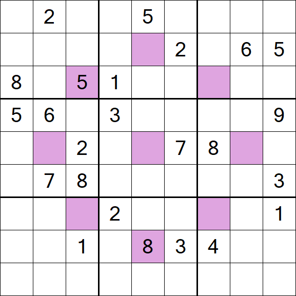 Asterisk Sudoku - Difficile