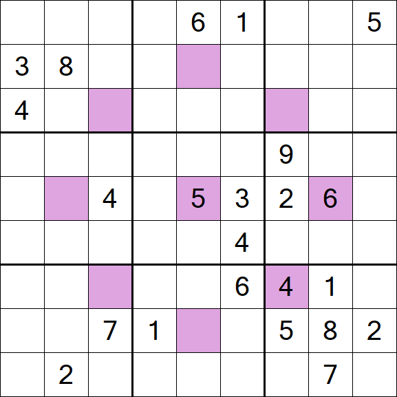 Asterisk Sudoku - Difficile